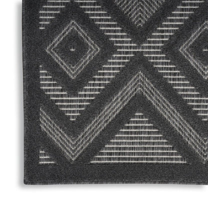 9' X 12' Charcoal And Gray Indoor Outdoor Area Rug HomeRoots