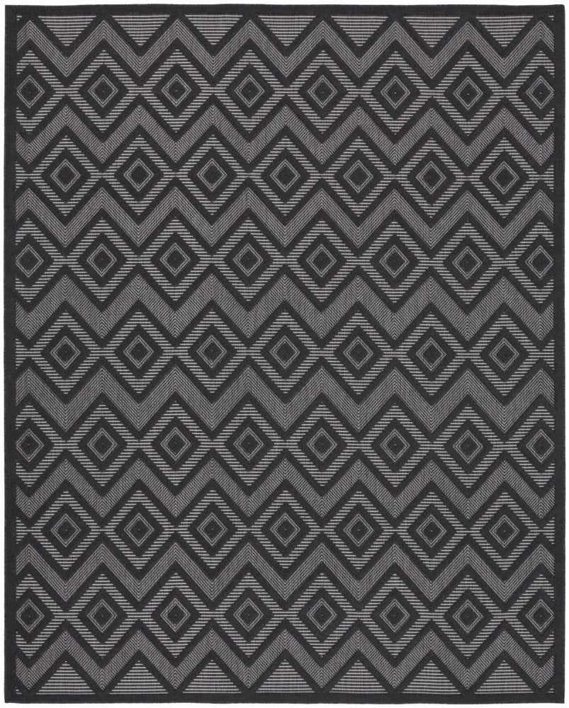 9' X 12' Charcoal And Gray Indoor Outdoor Area Rug — view 13