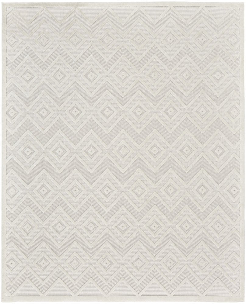 8' X 10' Beige Indoor Outdoor Area Rug HomeRoots