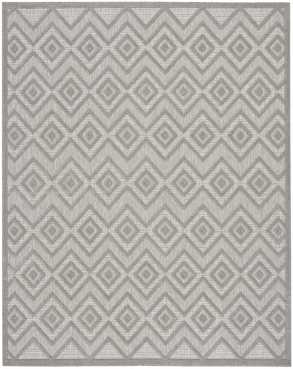 8' X 10' Gray Geometric Flatweave Area Rug - 0" (L) x 120" (W) x 96" (H)