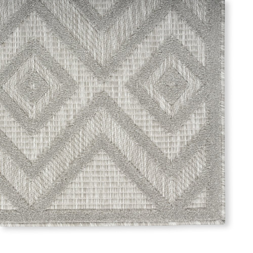 9' X 12' Gray And Silver Indoor Outdoor Area Rug — view 9