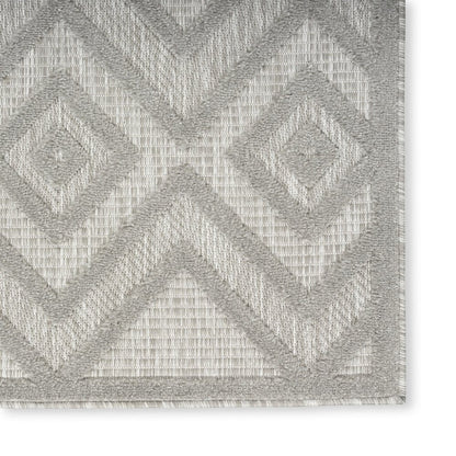 9' X 12' Gray And Silver Indoor Outdoor Area Rug HomeRoots