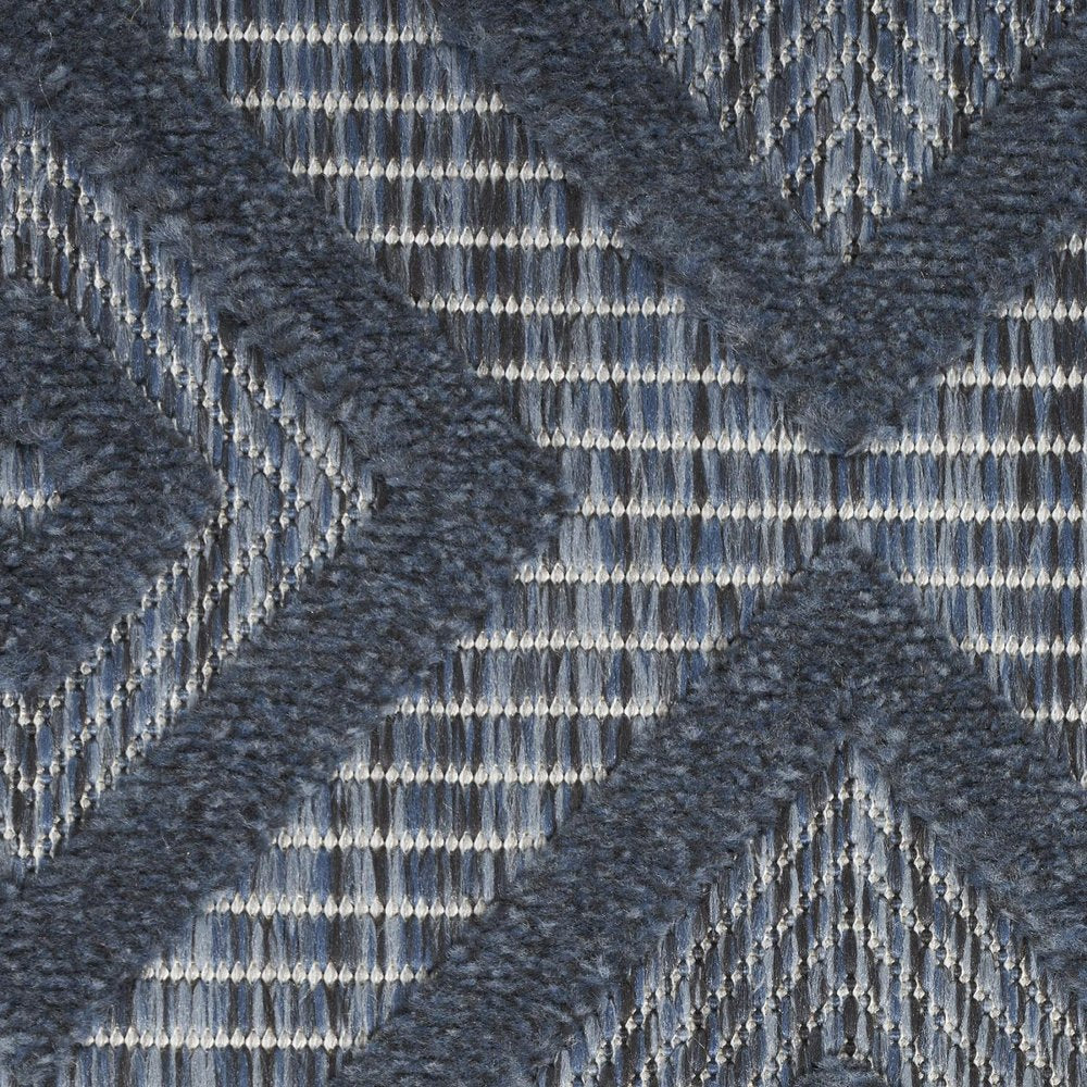 8' X 10' Navy Blue Indoor Outdoor Area Rug HomeRoots