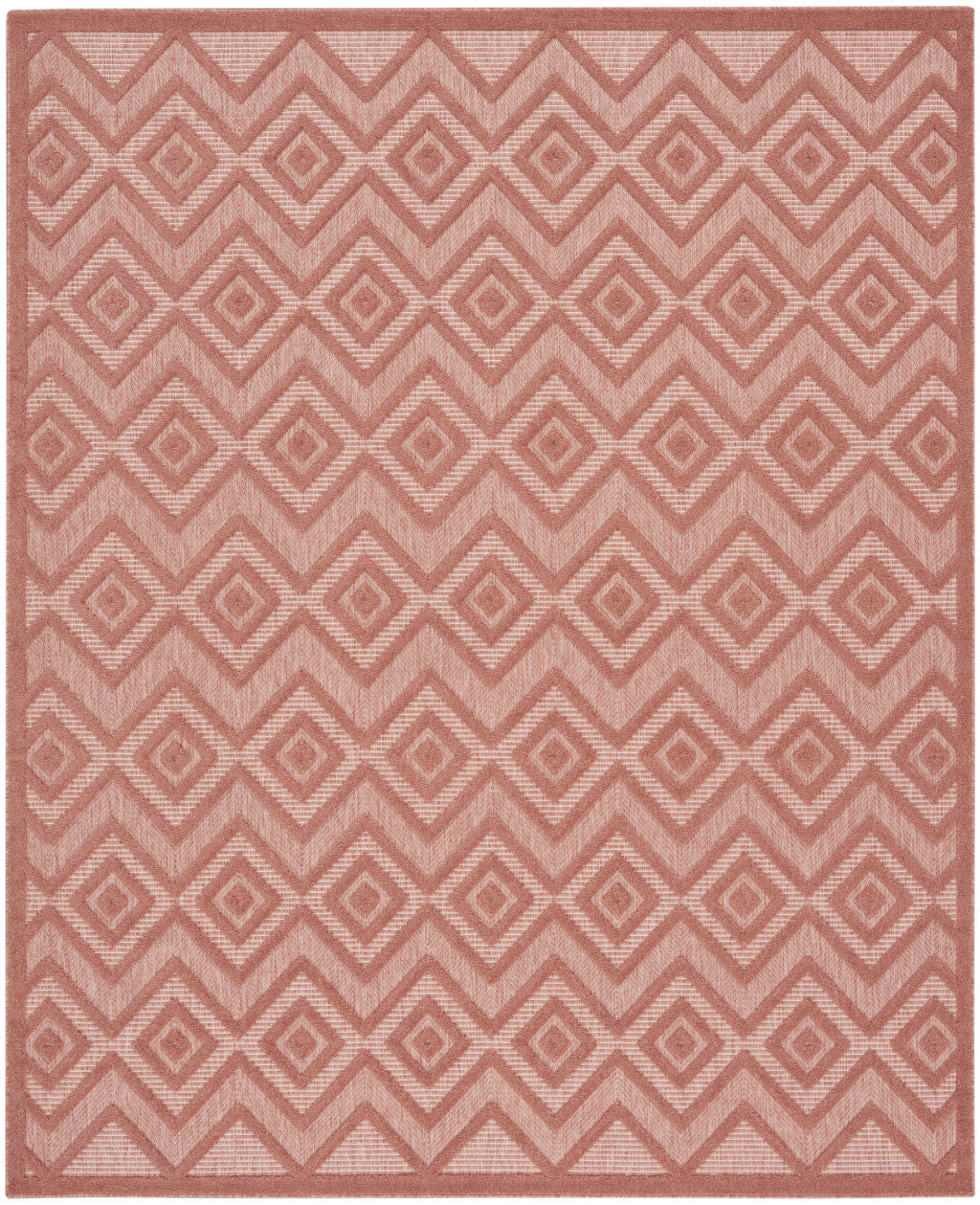 8' X 10' Orange Geometric Flatweave Area Rug - 0" (L) x 120" (W) x 96" (H)