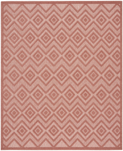 8' X 10' Orange Geometric Flatweave Area Rug - 0" (L) x 120" (W) x 96" (H)