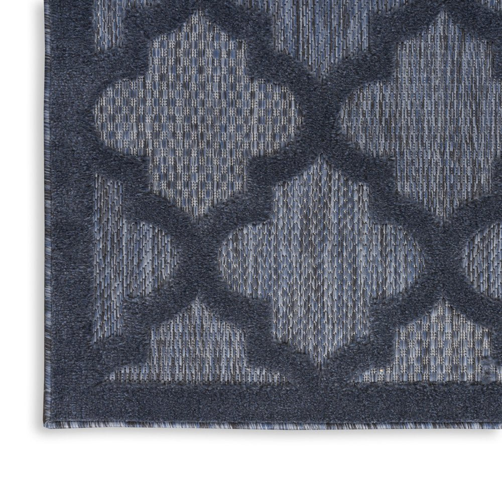 8' X 10' Navy Blue Indoor Outdoor Area Rug — view 5