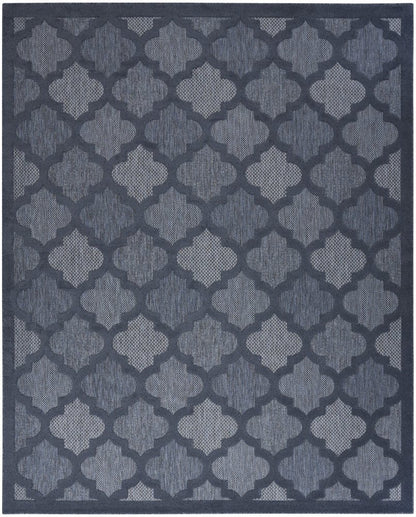 8' X 10' Navy Blue Indoor Outdoor Area Rug HomeRoots