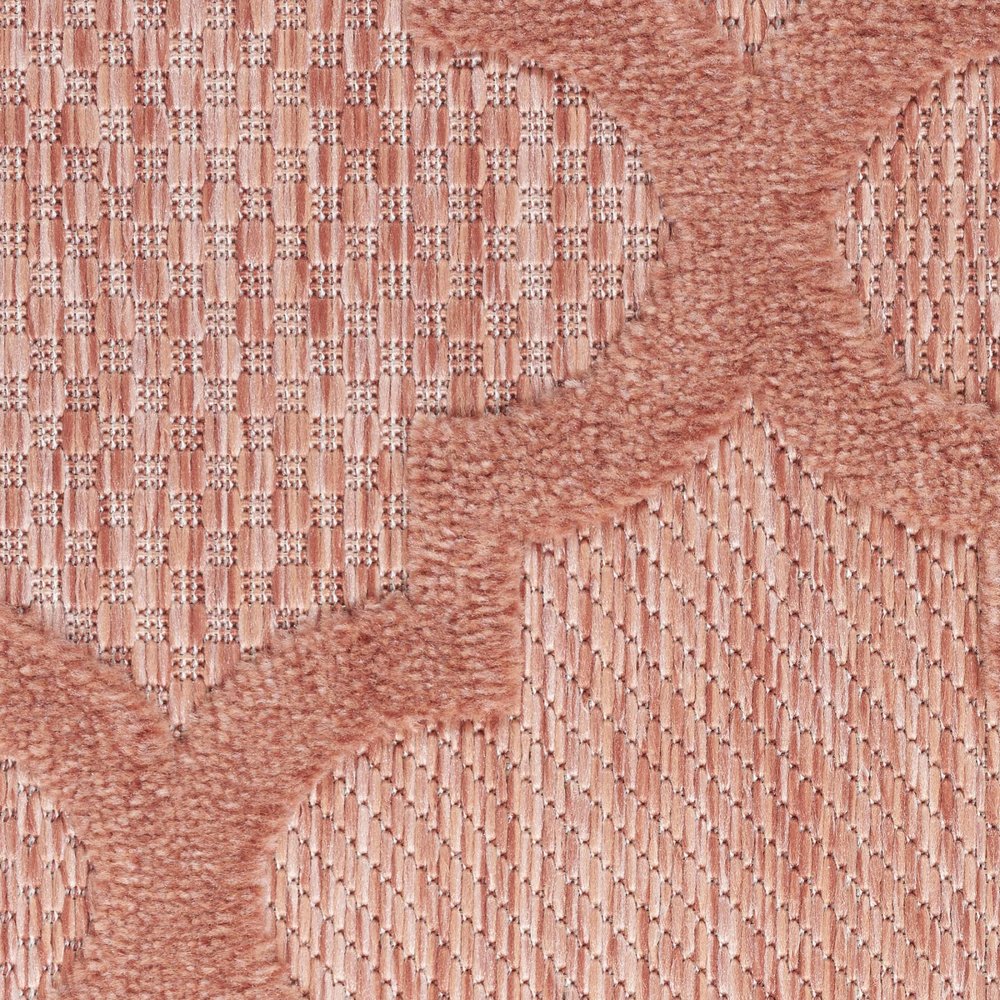 6' X 9' Coral Orange Indoor Outdoor Area Rug — view 3