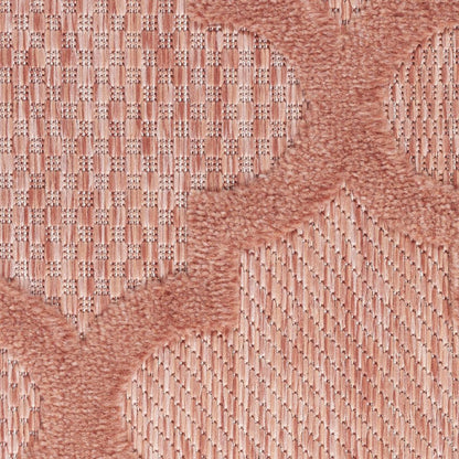 6' X 9' Coral Orange Indoor Outdoor Area Rug HomeRoots