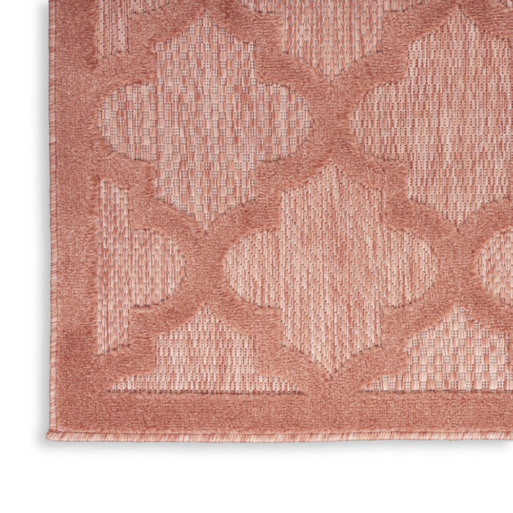 6' X 9' Coral Orange Indoor Outdoor Area Rug — view 5