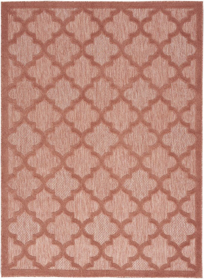 6' X 9' Coral Orange Indoor Outdoor Area Rug HomeRoots