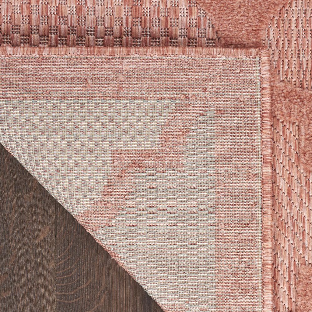6' X 9' Coral Orange Indoor Outdoor Area Rug HomeRoots