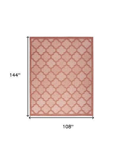 9' X 12' Orange Indoor Outdoor Area Rug HomeRoots