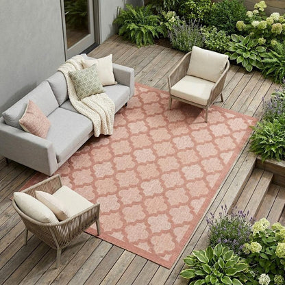9' X 12' Orange Indoor Outdoor Area Rug HomeRoots