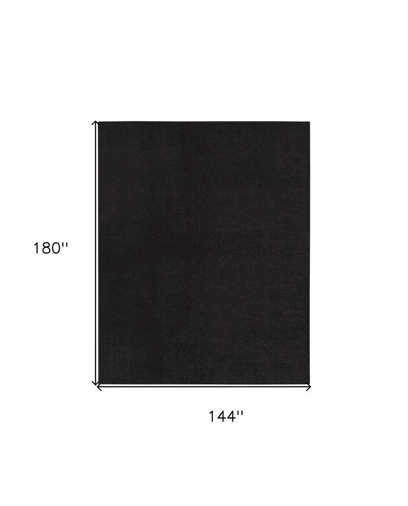 12' X 15' Black Indoor Outdoor Area Rug — view 1