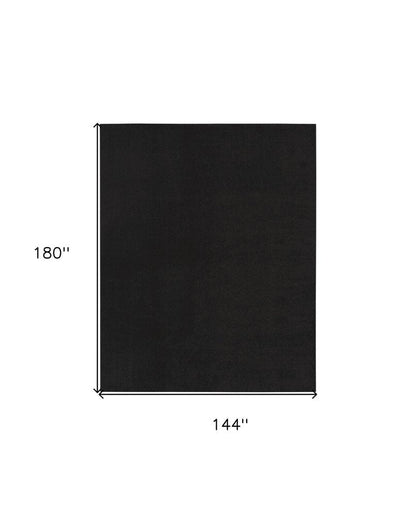 12' X 15' Black Indoor Outdoor Area Rug HomeRoots