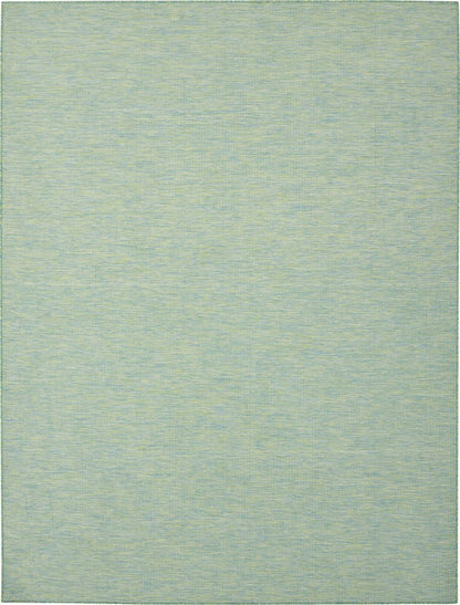 9' X 12' Blue And Green Indoor Outdoor Area Rug HomeRoots
