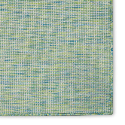 10' X 14' Blue And Green Indoor Outdoor Area Rug HomeRoots