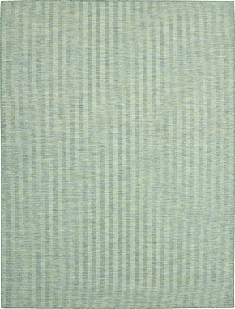 10' X 14' Blue And Green Indoor Outdoor Area Rug HomeRoots