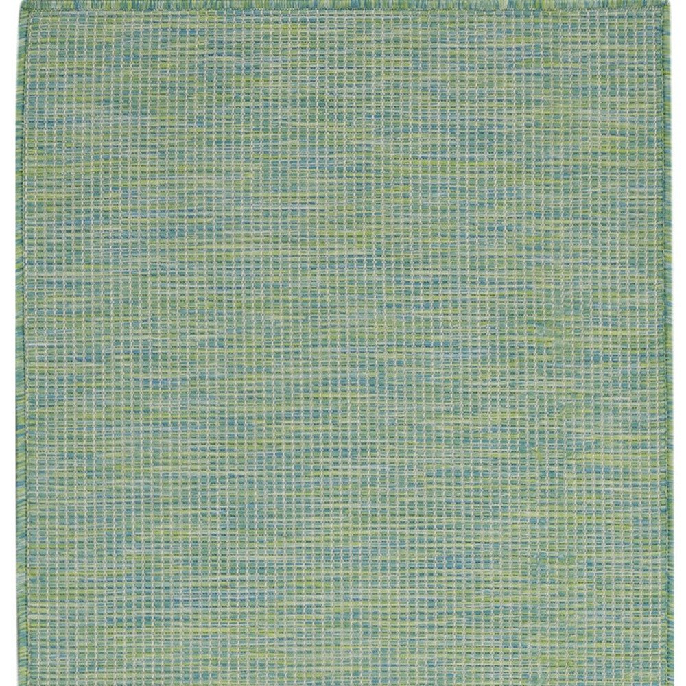 8' Blue Power Loom Runner Rug — view 20
