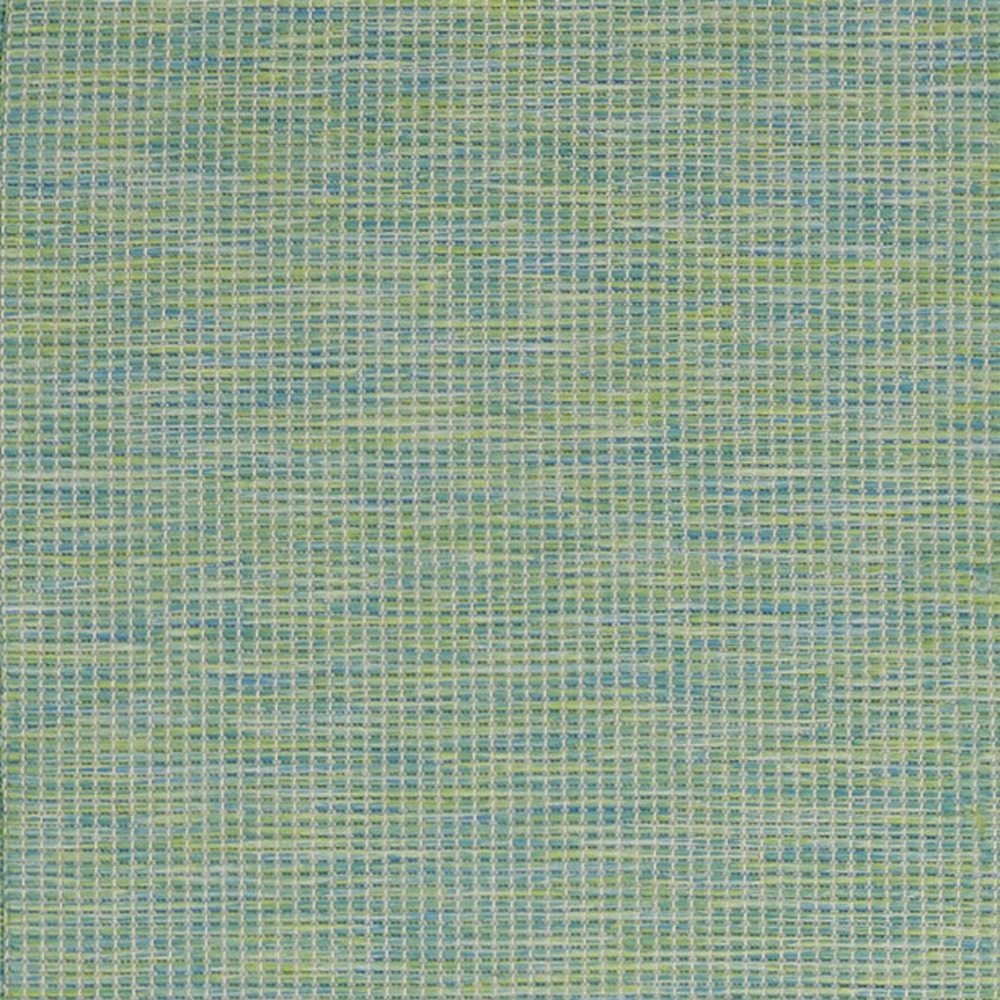 8' Blue Power Loom Runner Rug HomeRoots