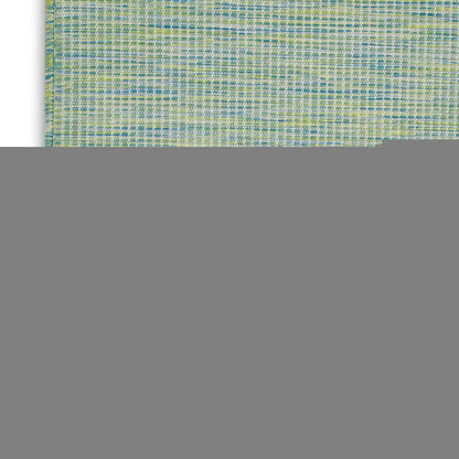 8' Blue Power Loom Runner Rug HomeRoots