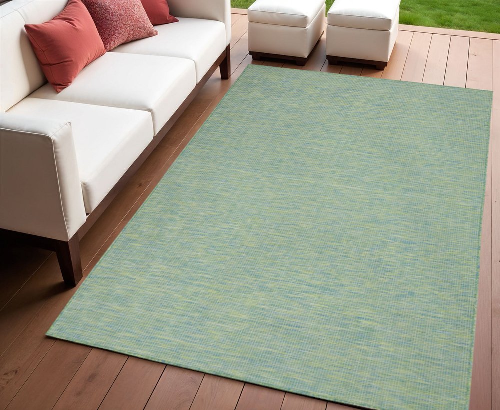 4' X 6' Blue Indoor Outdoor Area Rug HomeRoots