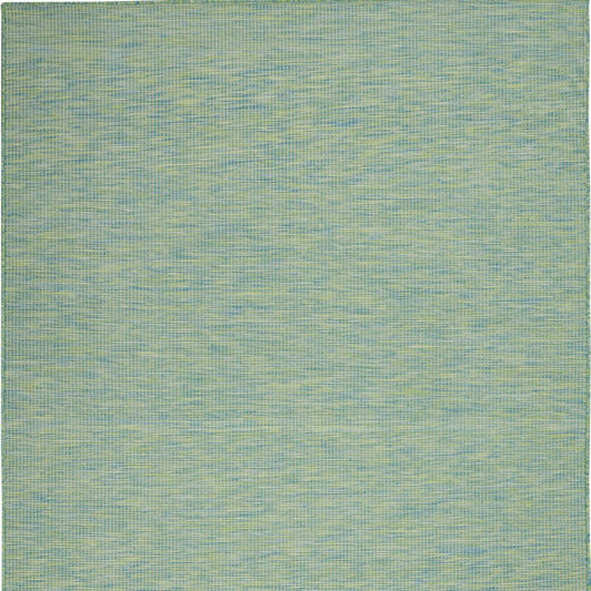 4' X 6' Blue Indoor Outdoor Area Rug