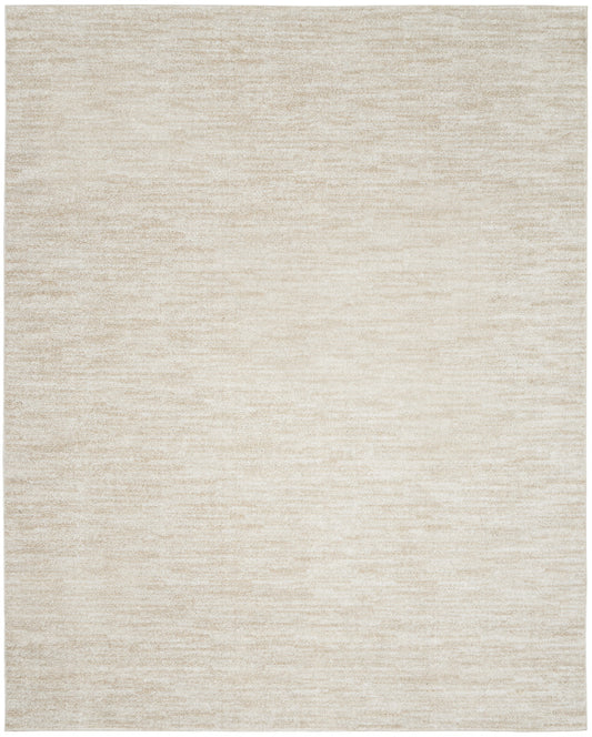 8' X 11' Cream Power Loom Area Rug