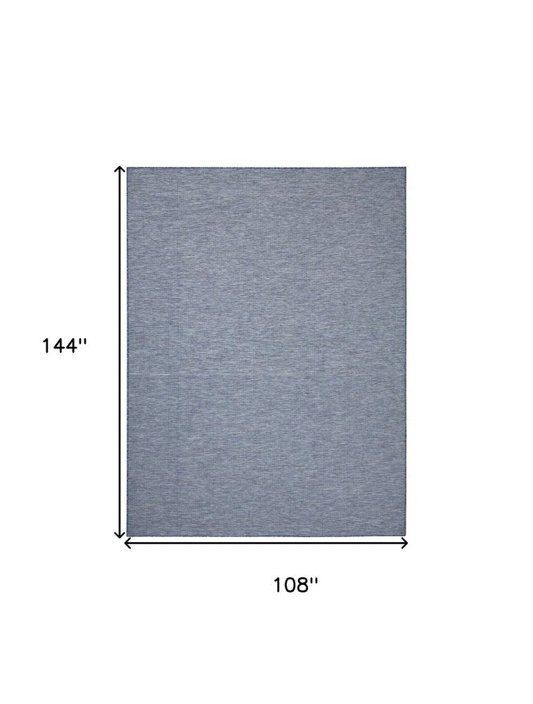 9' X 12' Navy Blue Indoor Outdoor Area Rug HomeRoots