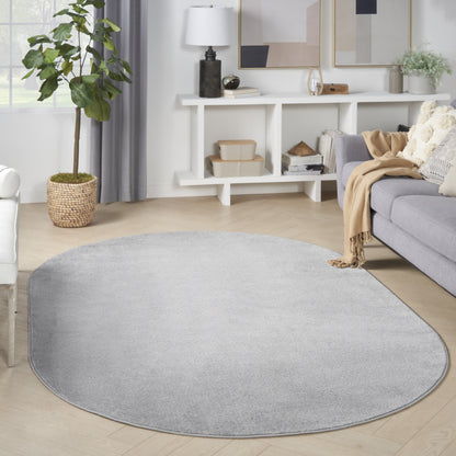 Gray Power Loom Area Rug