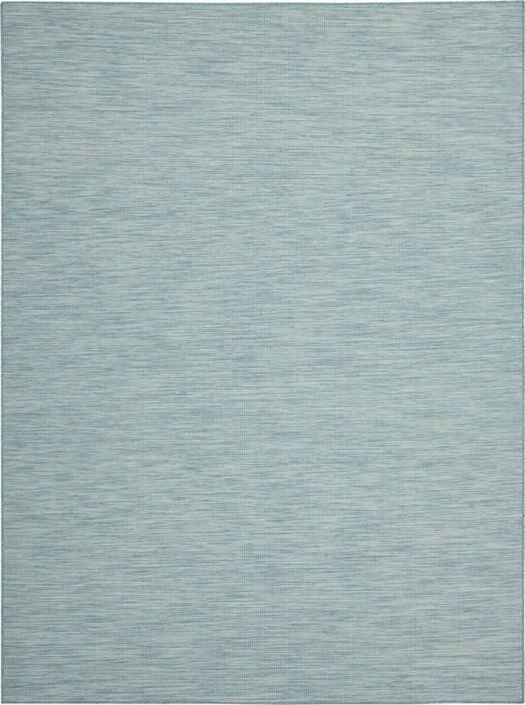 8' X 10' Aqua Indoor Outdoor Area Rug HomeRoots