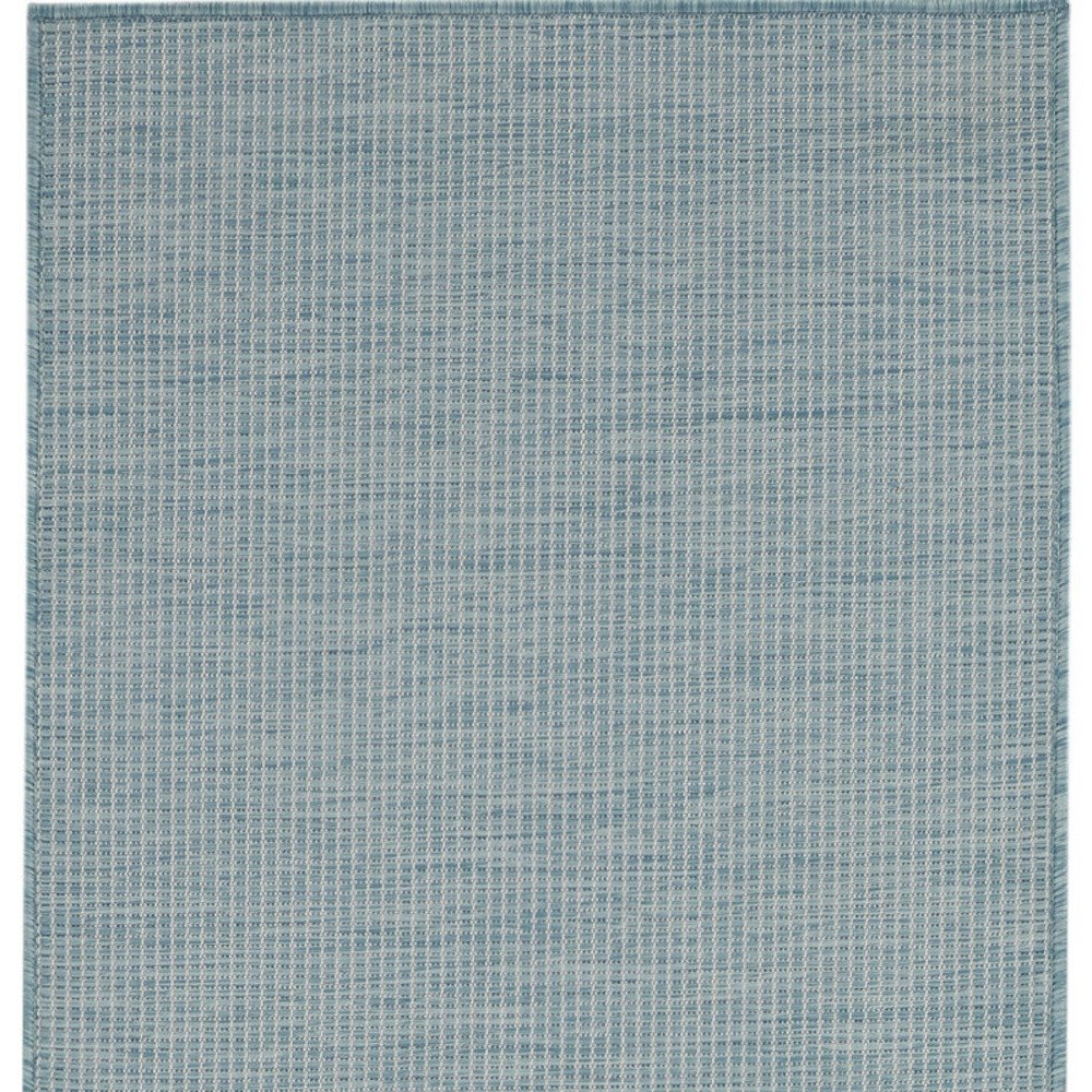8' Aqua Power Loom Runner Rug — view 3