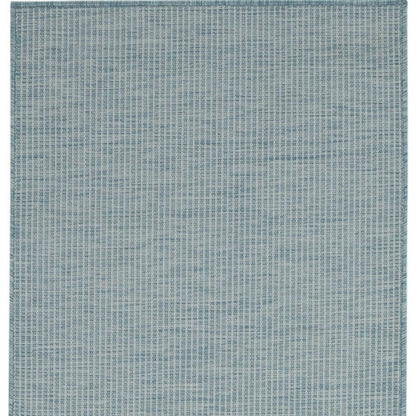 8' Aqua Power Loom Runner Rug HomeRoots