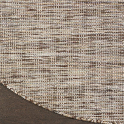 8' Beige Round Indoor Outdoor Area Rug HomeRoots