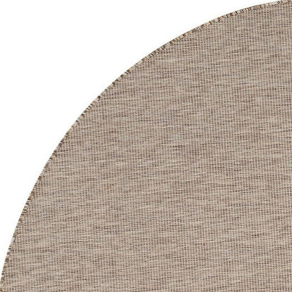 8' Beige Round Indoor Outdoor Area Rug HomeRoots
