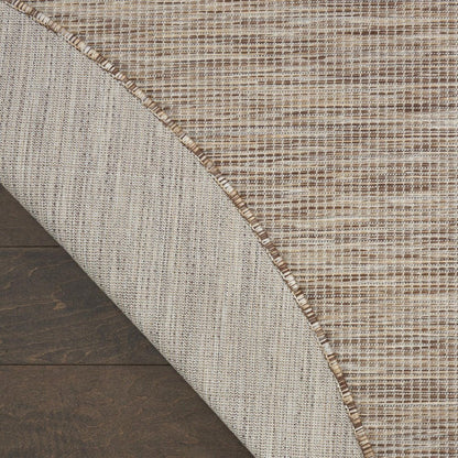 8' Beige Round Indoor Outdoor Area Rug HomeRoots