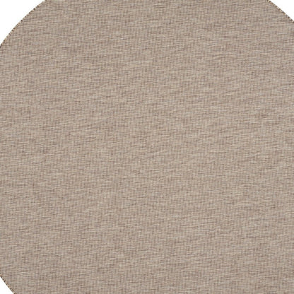 8' Beige Round Indoor Outdoor Area Rug HomeRoots