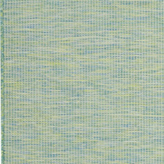 8' X 10' Blue And Green Indoor Outdoor Area Rug
