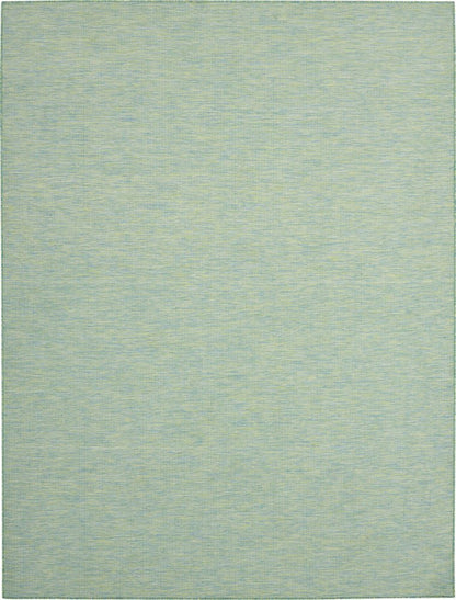 7' X 10' Blue and Green Indoor Outdoor Area Rug HomeRoots