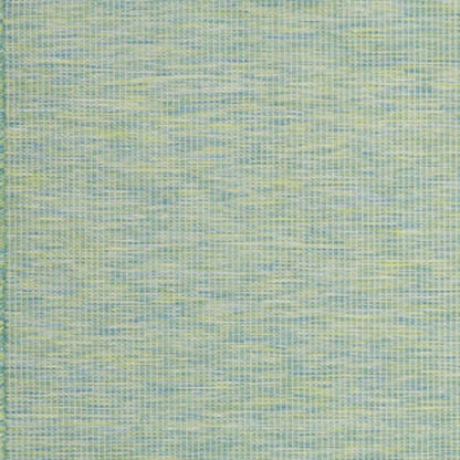 6' X 9' Blue and Green Indoor Outdoor Area Rug HomeRoots