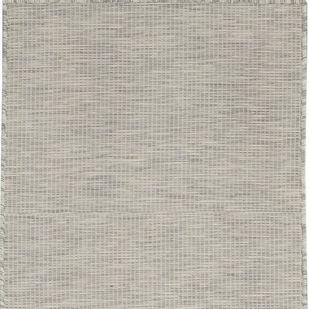 8' Gray Power Loom Runner Rug — view 2