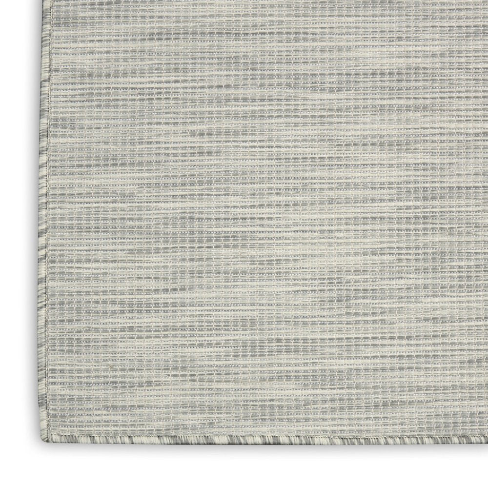8' Gray Power Loom Runner Rug HomeRoots