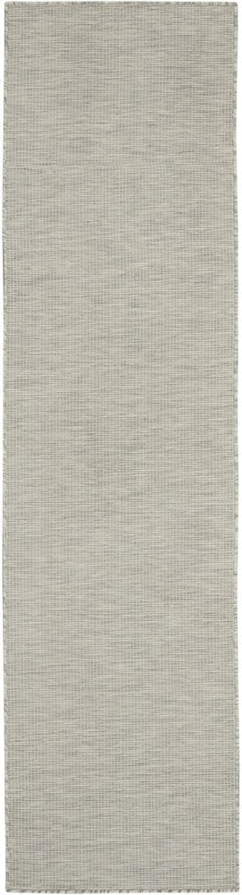 8' Gray Power Loom Runner Rug HomeRoots