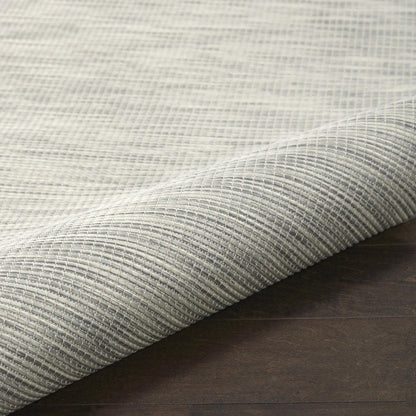 5' X 7' Light Gray Indoor Outdoor Area Rug HomeRoots