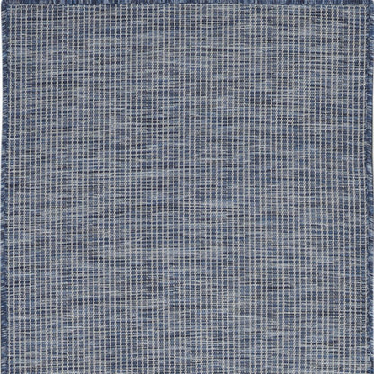 8' Navy Blue Power Loom Runner Rug HomeRoots