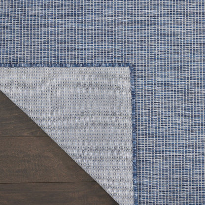 8' Navy Blue Power Loom Runner Rug HomeRoots