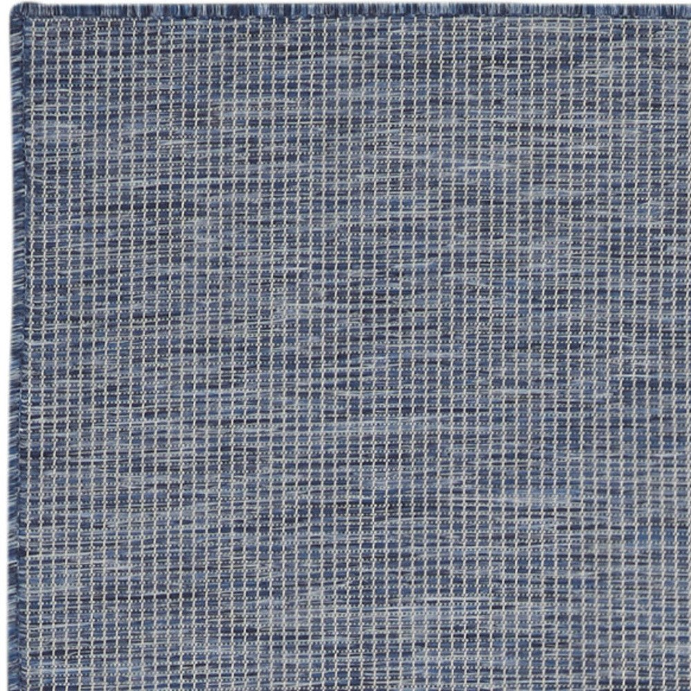 8' Navy Blue Power Loom Runner Rug HomeRoots