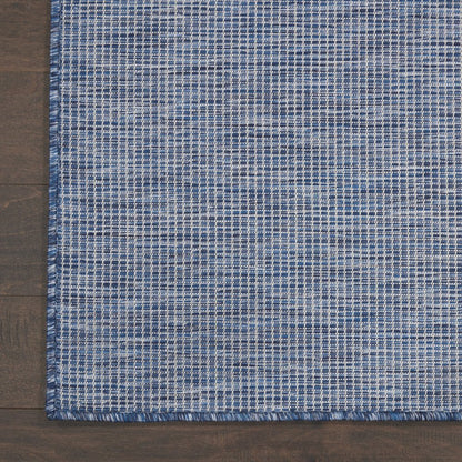 7' X 10' Navy Blue Indoor Outdoor Area Rug HomeRoots
