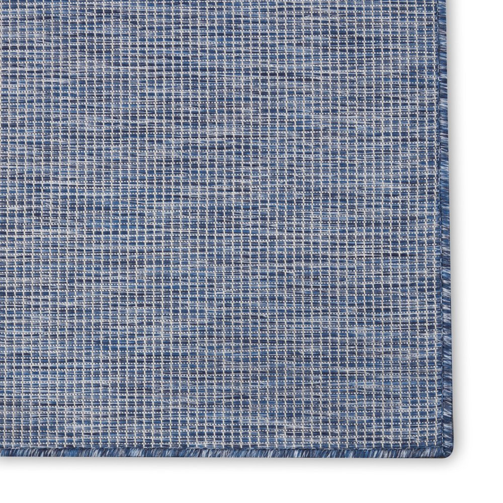 5' X 7' Navy Blue Indoor Outdoor Area Rug